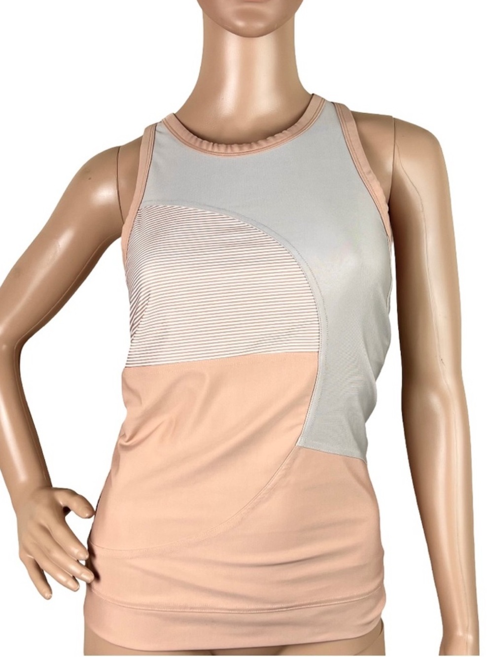 ADIDAS BY STELLA MCCARTNEY BEIGE RACERBACK TANK TOP